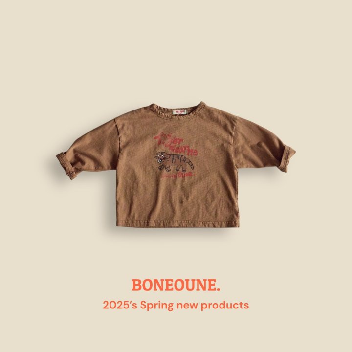 Boneoune - Korean Children Fashion - #childofig - Tiger Single Tee - 4