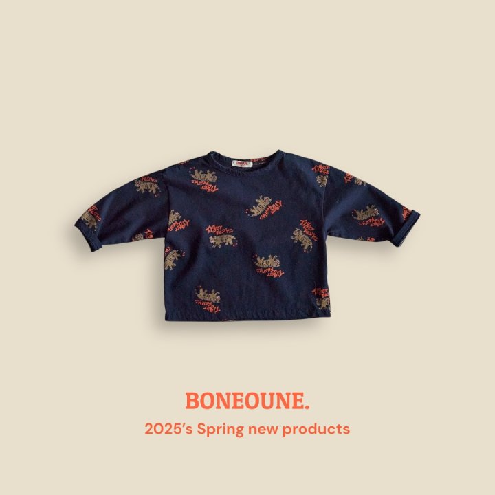 Boneoune - Korean Children Fashion - #designkidswear - Tiger Pattern Single Tee - 11