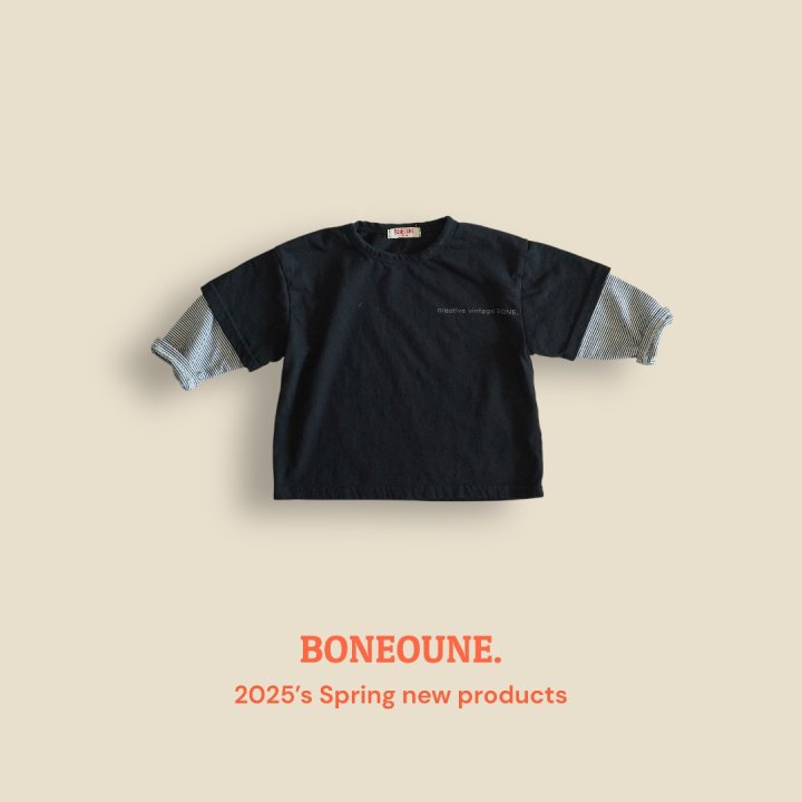 Boneoune - Korean Children Fashion - #designkidswear - Layered Tee - 3