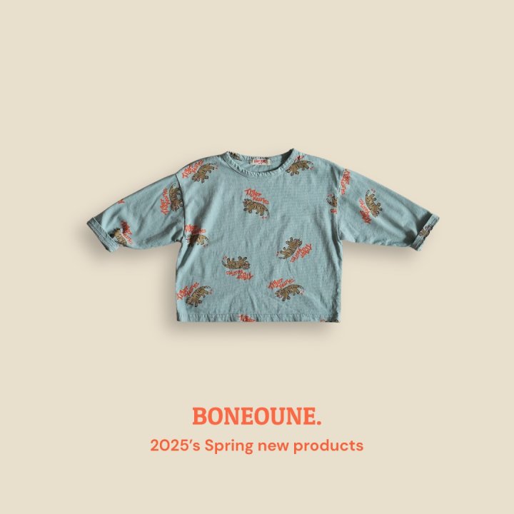 Boneoune - Korean Children Fashion - #discoveringself - Tiger Pattern Single Tee - 12