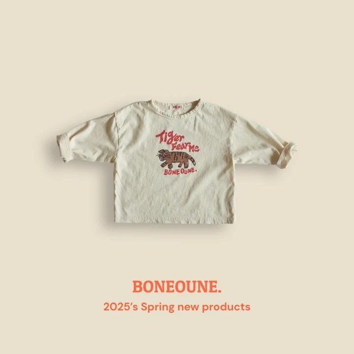 Boneoune - Korean Children Fashion - #fashionkids - Tiger Single Tee - 7