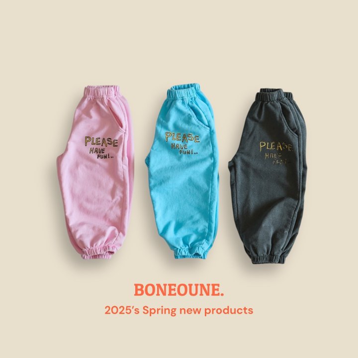 Boneoune - Korean Children Fashion - #fashionkids - Please Pigment Jogger Pants