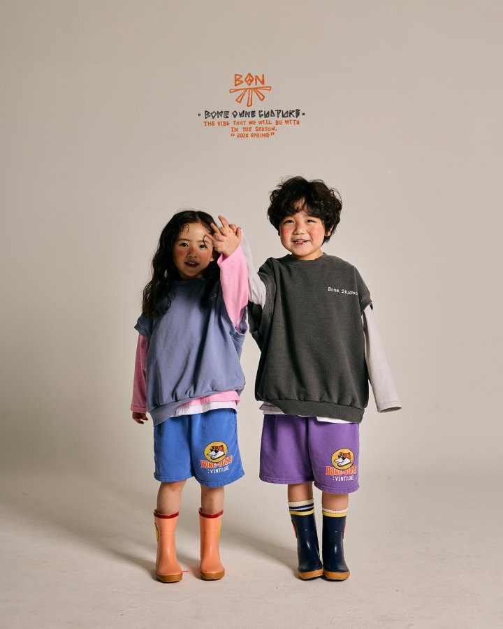 Boneoune - Korean Children Fashion - #fashionkids - Studio Pigment Vest - 11