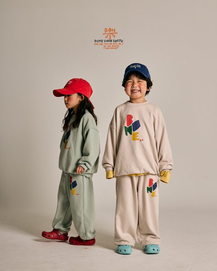 Boneoune - Korean Children Fashion - #fashionkids - Shape Jogger Pants - 12