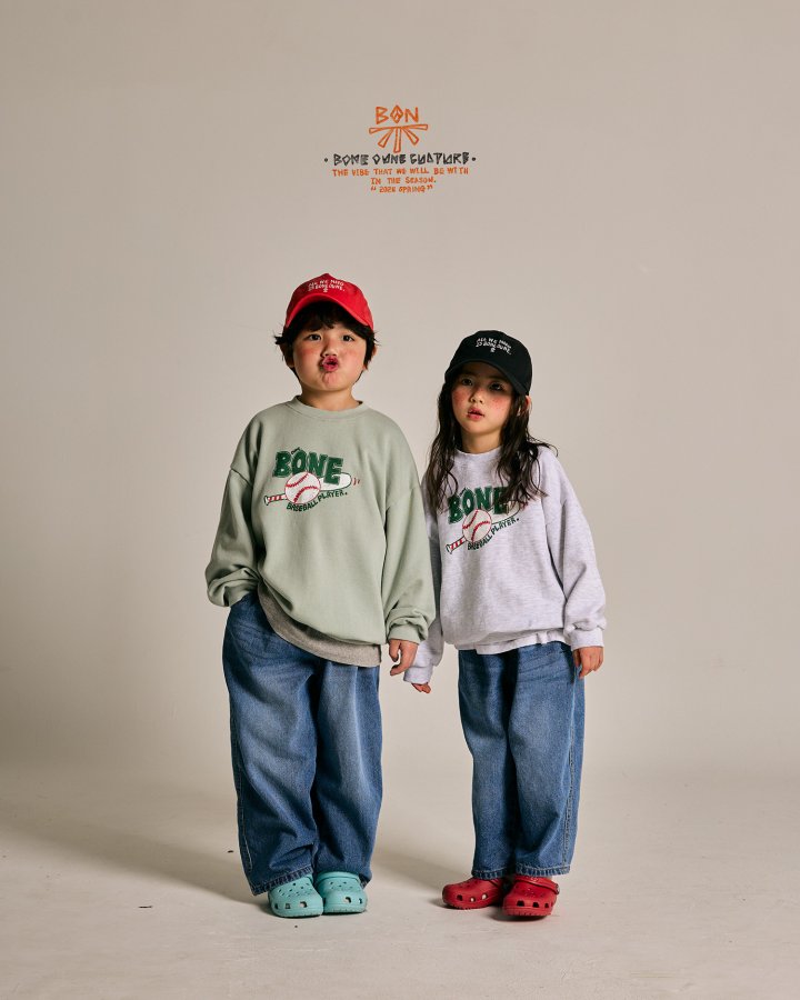 Boneoune - Korean Children Fashion - #fashionkids - Baseball Sweatshirts - 5