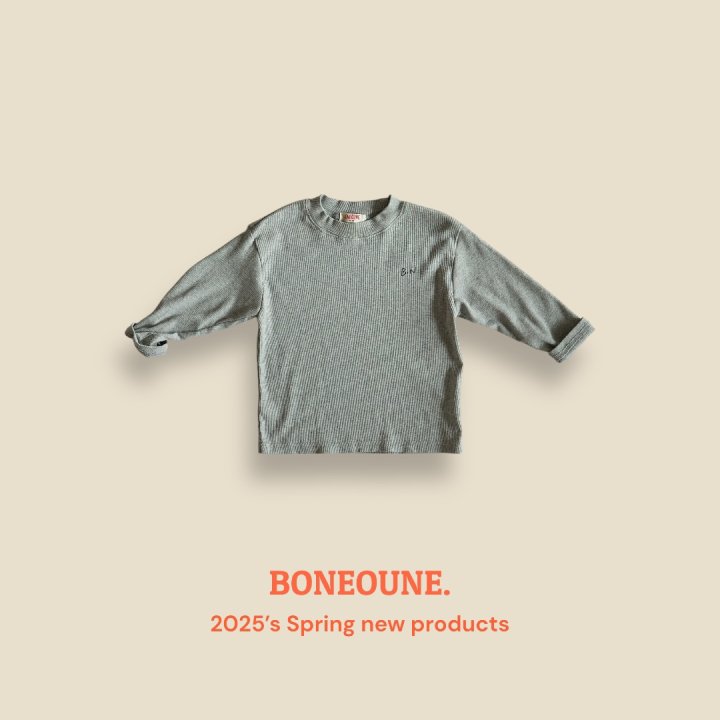 Boneoune - Korean Children Fashion - #fashionkids - Milk Ribbed Tee