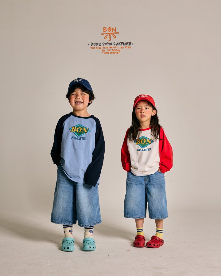 Boneoune - Korean Children Fashion - #fashionkids - Athletic Raglan Tee - 8