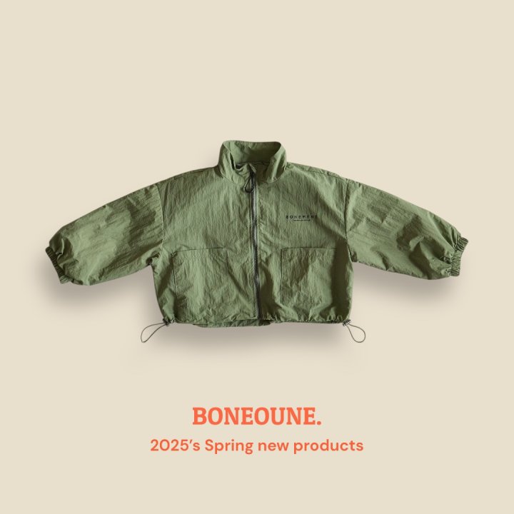 Boneoune - Korean Children Fashion - #fashionkids - Bonement Crop Jacket - 6