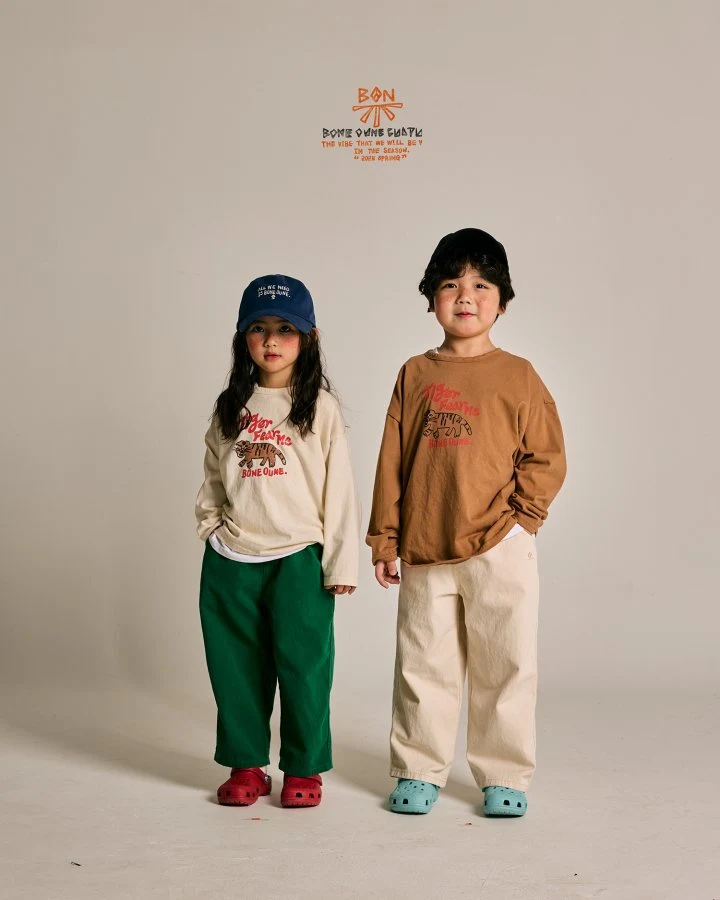 Boneoune - Korean Children Fashion - #kidsshorts - Tiger Single Tee - 8
