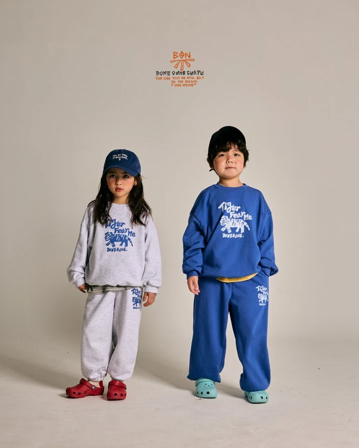 Boneoune - Korean Children Fashion - #kidsshorts - Fear Tiger Sweatshirts - 10