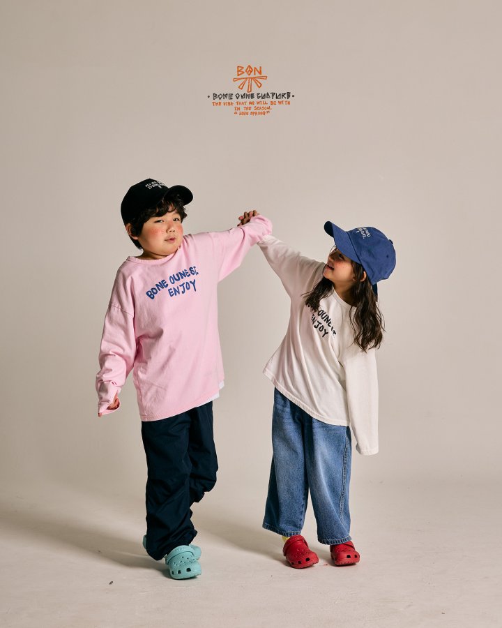 Boneoune - Korean Children Fashion - #kidsshorts - Enjoy Single Tee - 9