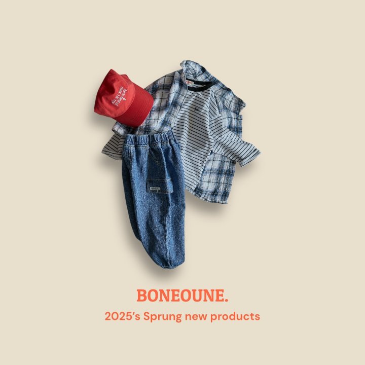 Boneoune - Korean Children Fashion - #kidsshorts - Mark Check Shirt - 8