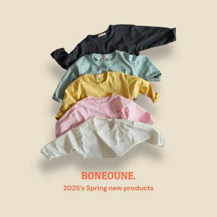 Boneoune - Korean Children Fashion - #kidsshorts - Macaron Single Tee - 3