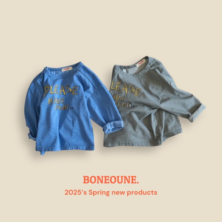 Boneoune - Korean Children Fashion - #kidsshorts - Have Fun Pigment Tee