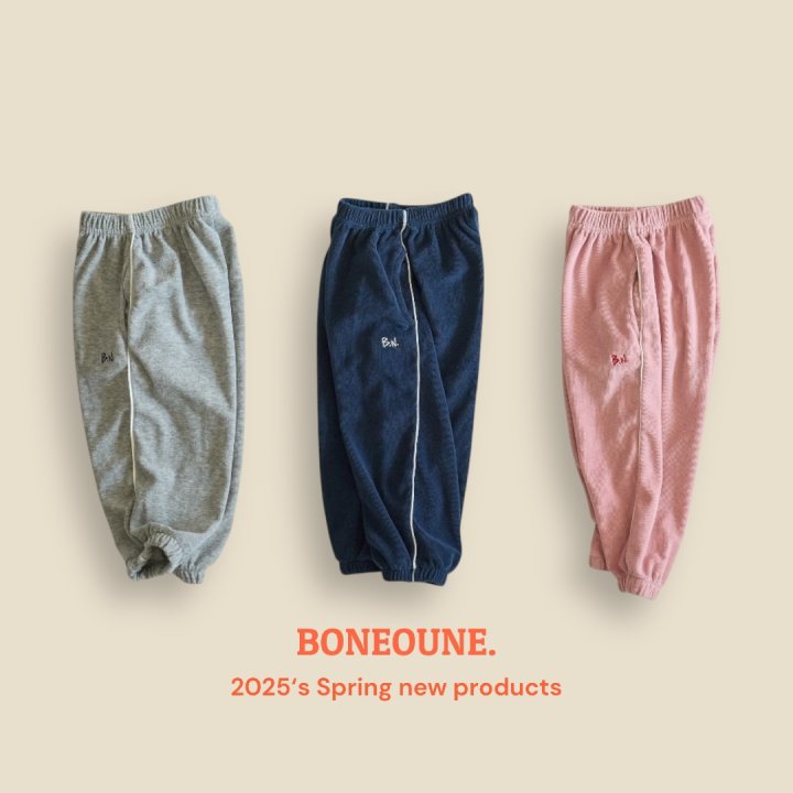 Boneoune - Korean Children Fashion - #kidsshorts - Ive Terry Jogger Pants