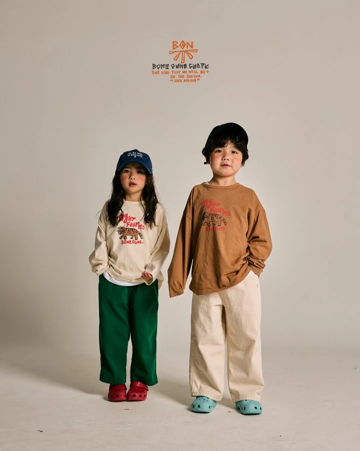 Boneoune - Korean Children Fashion - #kidsstore - Tiger Single Tee - 9