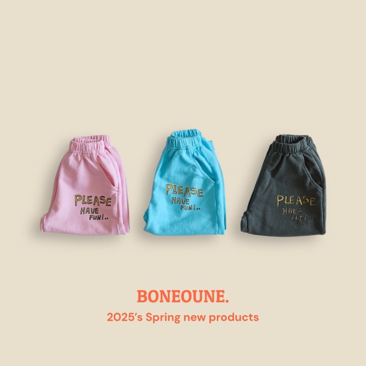 Boneoune - Korean Children Fashion - #kidsstore - Please Pigment Jogger Pants - 3