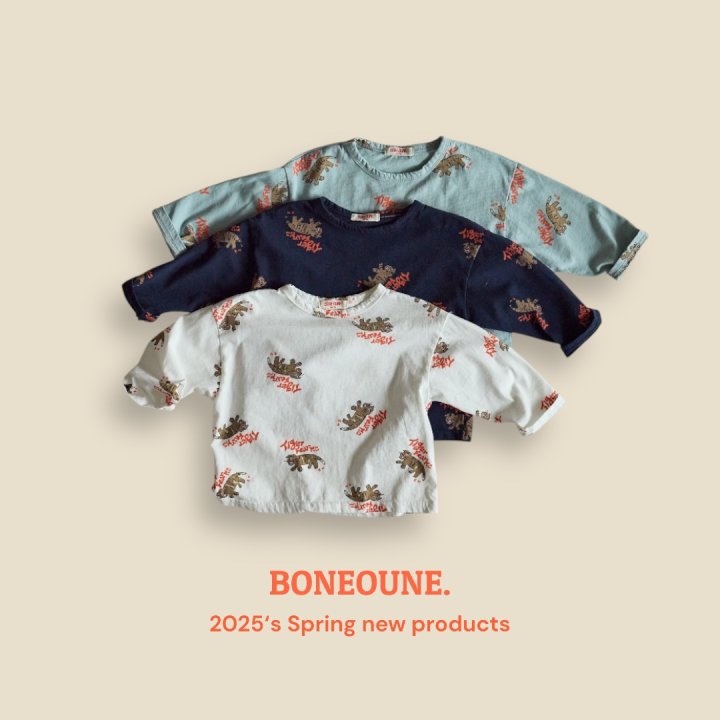 Boneoune - Korean Children Fashion - #kidsstore - Tiger Pattern Single Tee