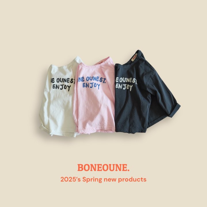 Boneoune - Korean Children Fashion - #kidzfashiontrend - Enjoy Single Tee - 11