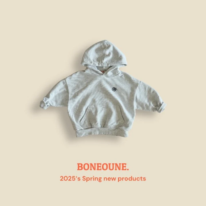 Boneoune - Korean Children Fashion - #kidzfashiontrend - Bone Logo Hoodie - 3