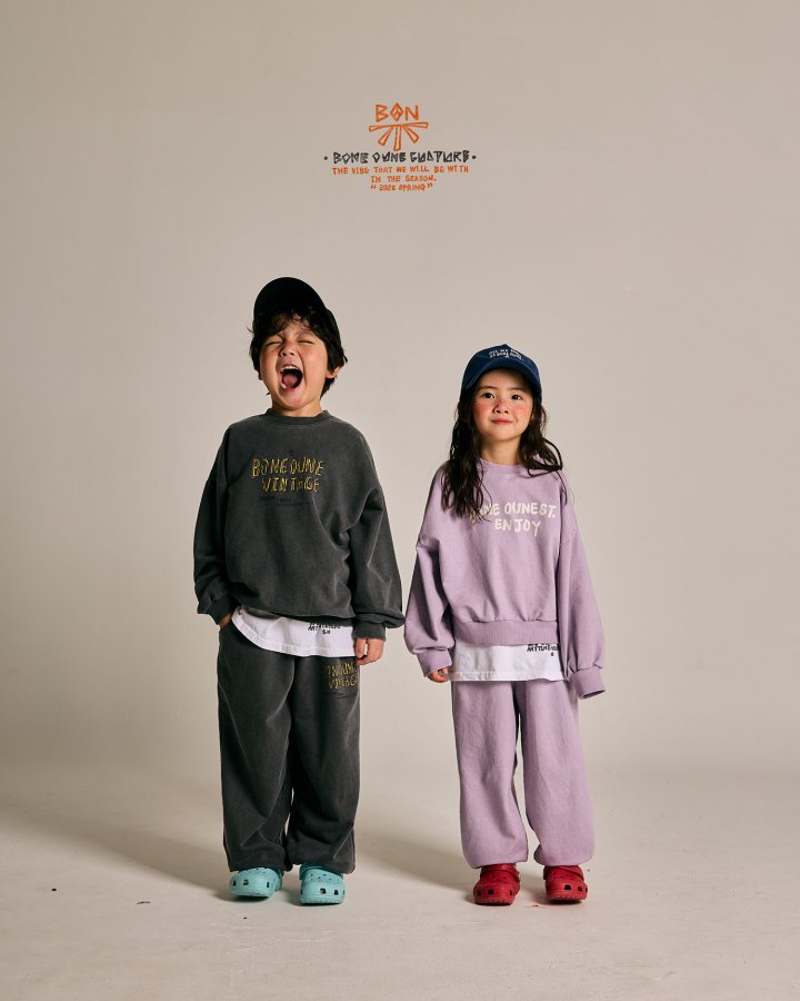 Boneoune - Korean Children Fashion - #kidzfashiontrend - Joy Crop Sweatshirts - 7