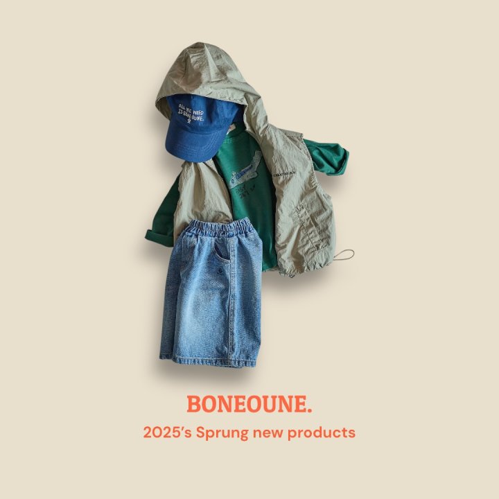Boneoune - Korean Children Fashion - #kidzfashiontrend - Mona Hooded Zip-up Vest - 6