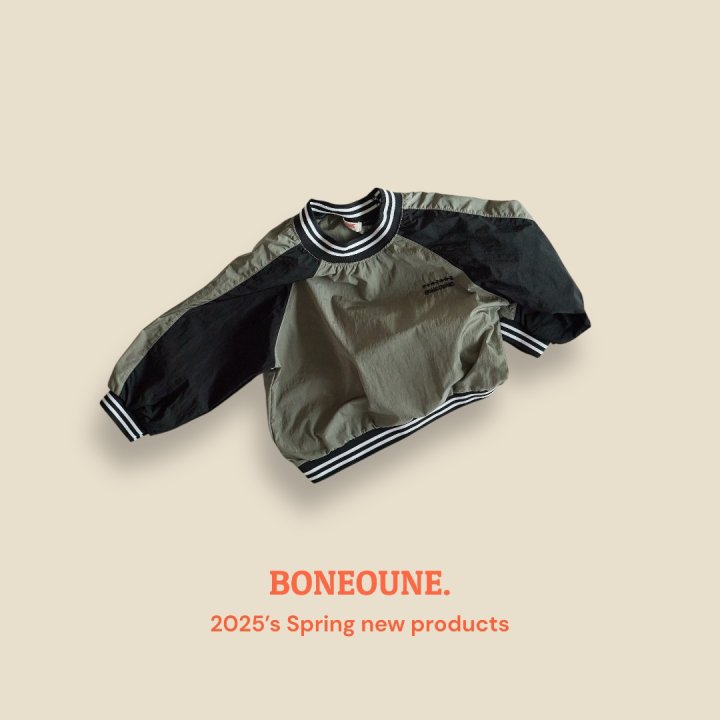 Boneoune - Korean Children Fashion - #kidzfashiontrend - Bander Nylon Sweatshirts - 5