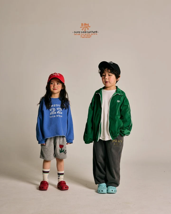 Boneoune - Korean Children Fashion - #kidzfashiontrend - Two-Two Pigment Crop Sweatshirts - 7