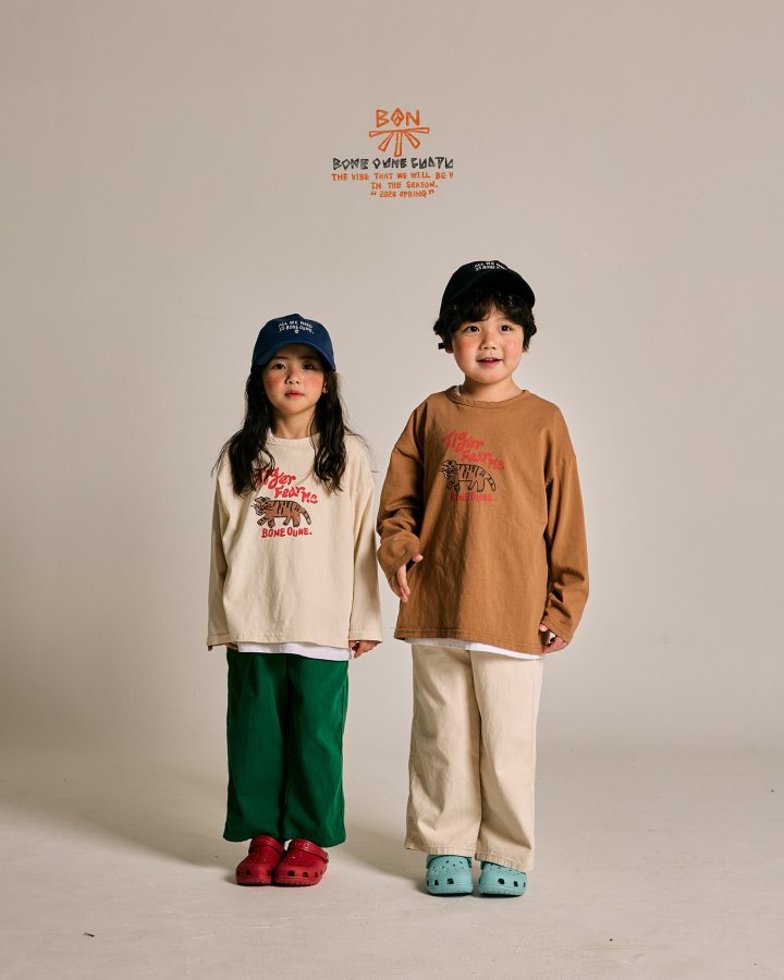 Boneoune - Korean Children Fashion - #littlefashionista - Tiger Single Tee - 12