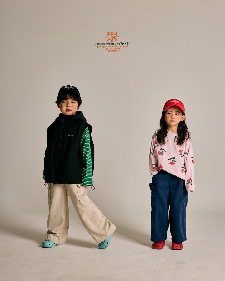 Boneoune - Korean Children Fashion - #littlefashionista - Mona Hooded Zip-up Vest - 8