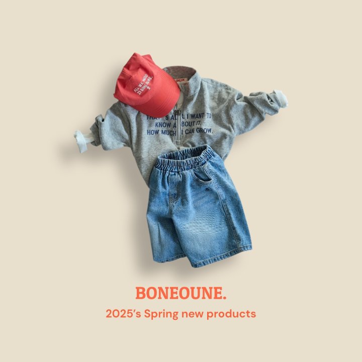 Boneoune - Korean Children Fashion - #littlefashionista - Bermuda Denim Pants - 6