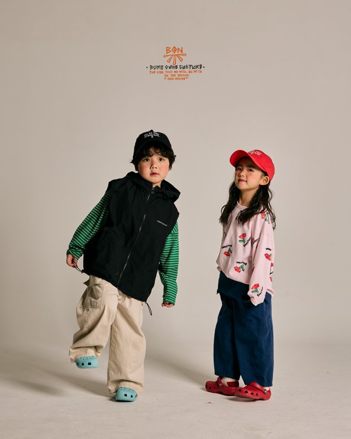 Boneoune - Korean Children Fashion - #magicofchildhood - Sketch Flower Single Tee - 12