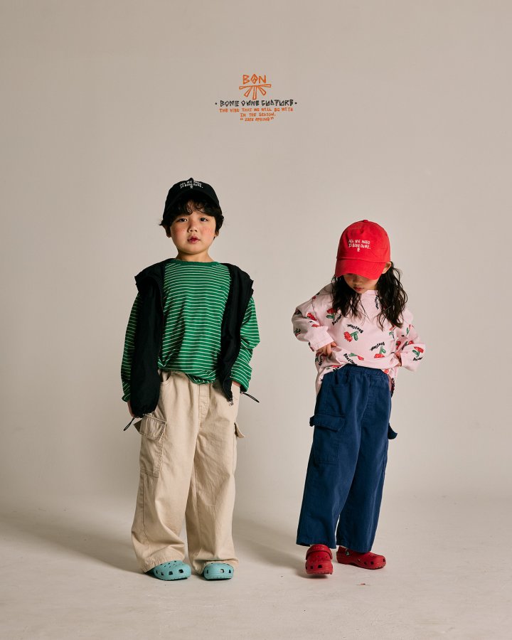 Boneoune - Korean Children Fashion - #magicofchildhood - Latte Cargo Pants - 10