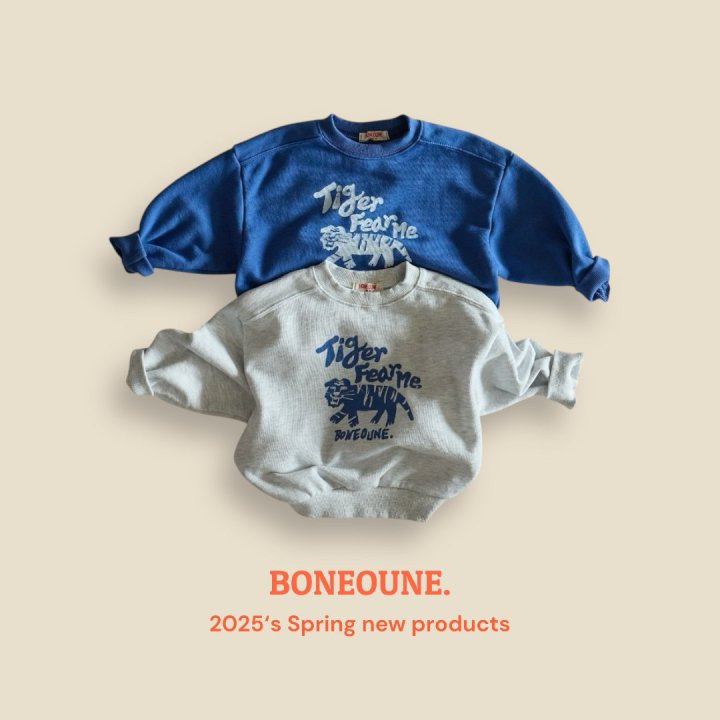 Boneoune - Korean Children Fashion - #magicofchildhood - Fear Tiger Sweatshirts