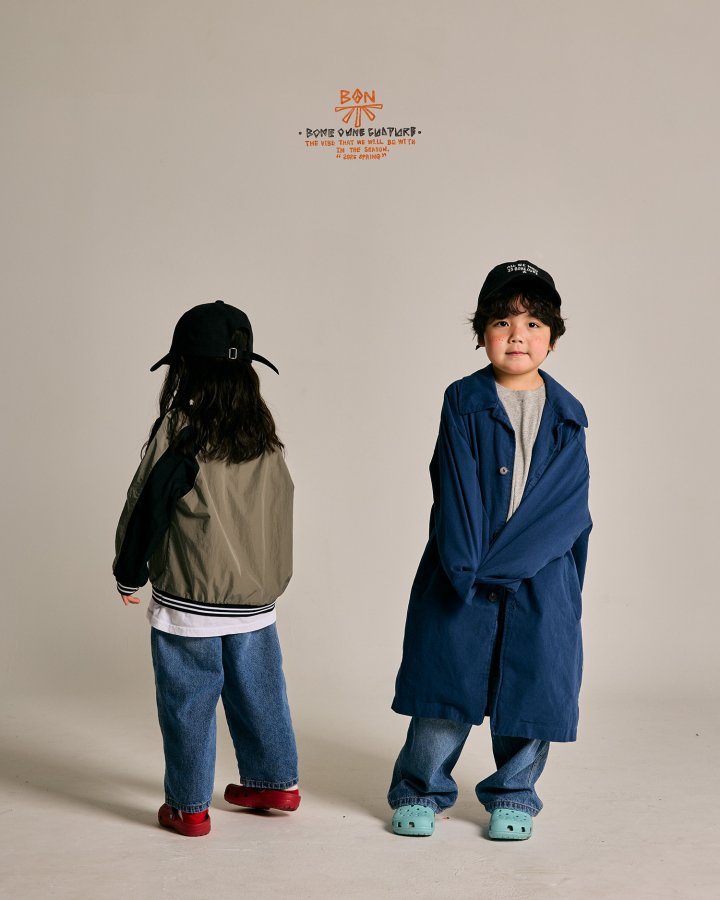 Boneoune - Korean Children Fashion - #magicofchildhood - Bander Nylon Sweatshirts - 8