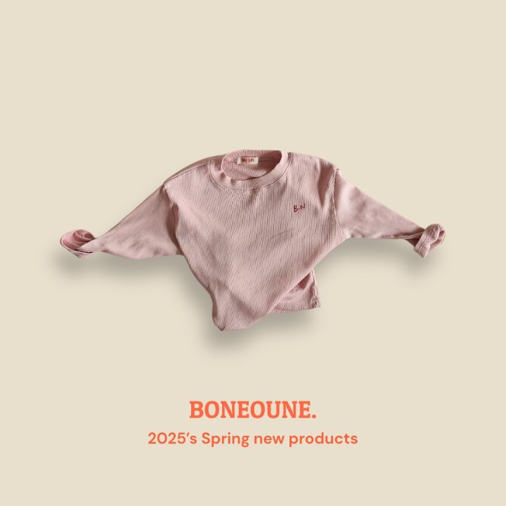 Boneoune - Korean Children Fashion - #magicofchildhood - Milk Ribbed Tee - 7