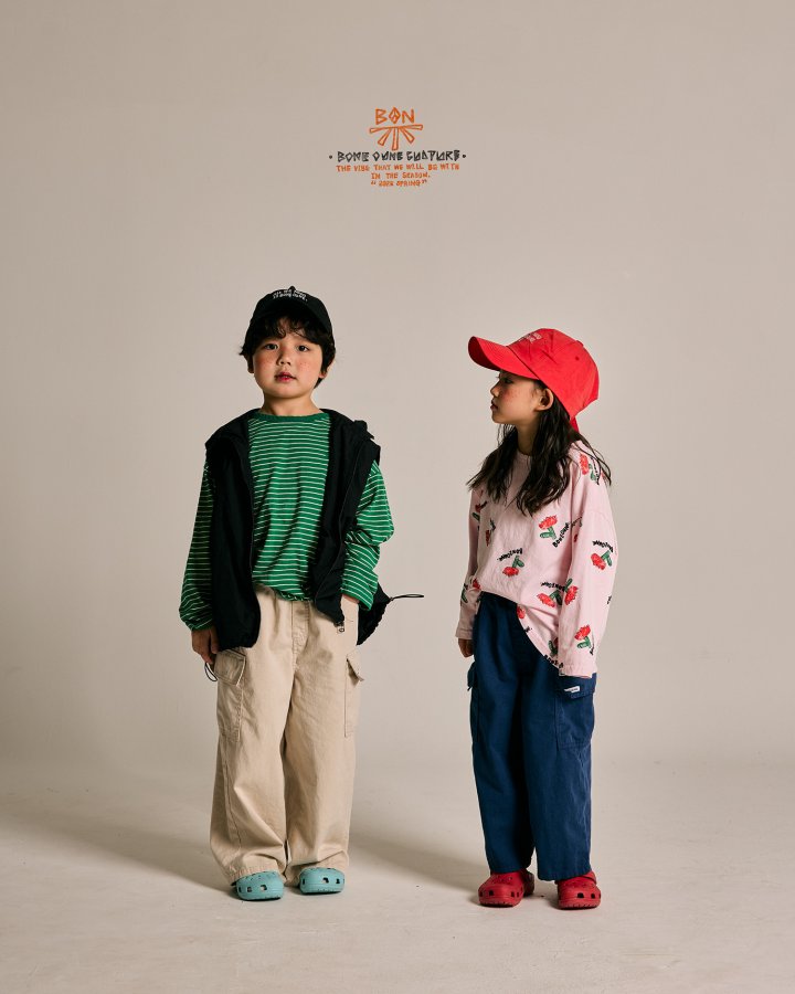 Boneoune - Korean Children Fashion - #minifashionista - Latte Cargo Pants - 11