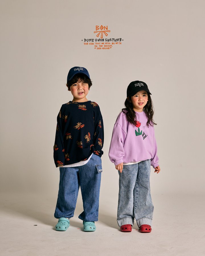 Boneoune - Korean Children Fashion - #minifashionista - Paper Flower Sweatshirts - 12
