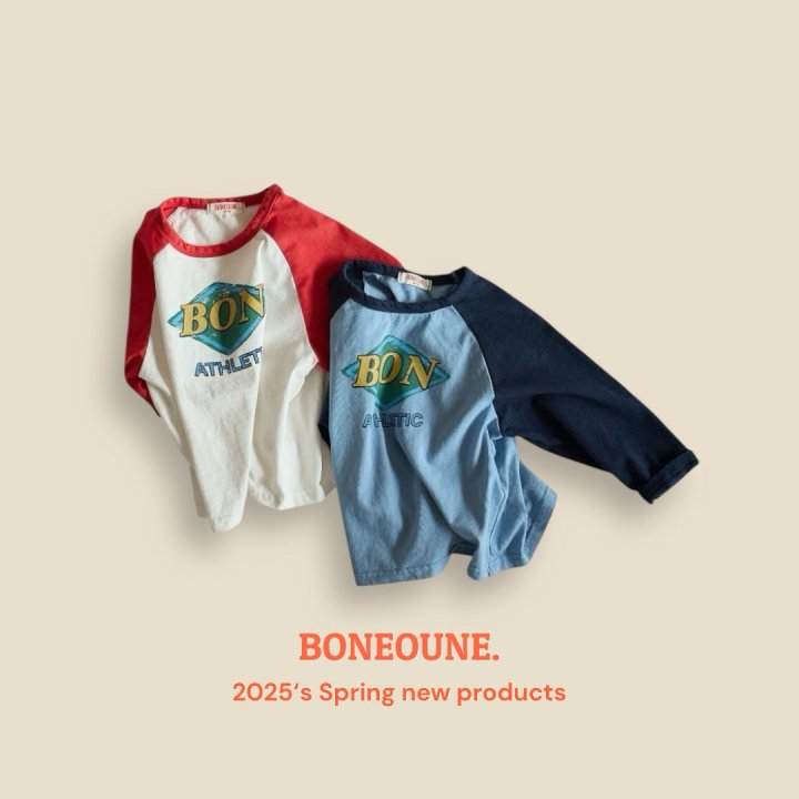 Boneoune - Korean Children Fashion - #minifashionista - Athletic Raglan Tee
