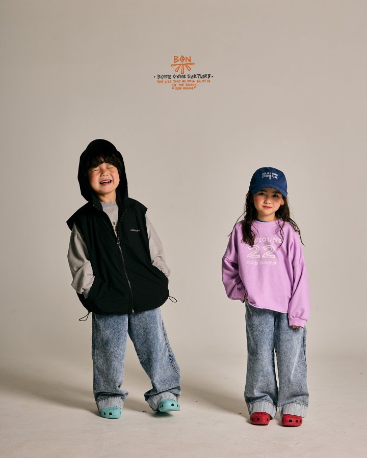 Boneoune - Korean Children Fashion - #minifashionista - Two-Two Pigment Crop Sweatshirts - 11