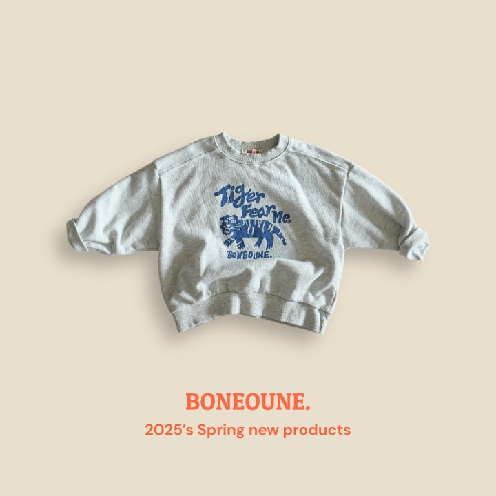 Boneoune - Korean Children Fashion - #prettylittlegirls - Fear Tiger Sweatshirts - 3