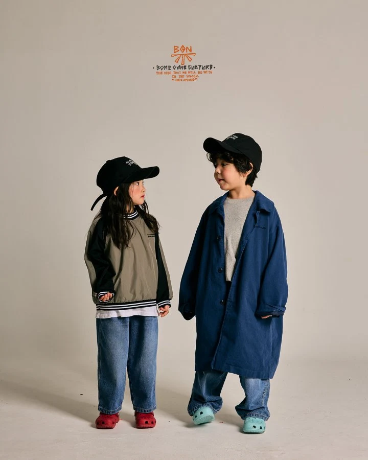 Boneoune - Korean Children Fashion - #prettylittlegirls - Bander Nylon Sweatshirts - 10