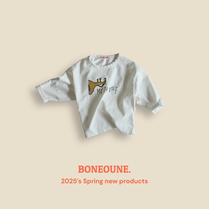 Boneoune - Korean Children Fashion - #toddlerclothing - Trumpet Single Tee - 4