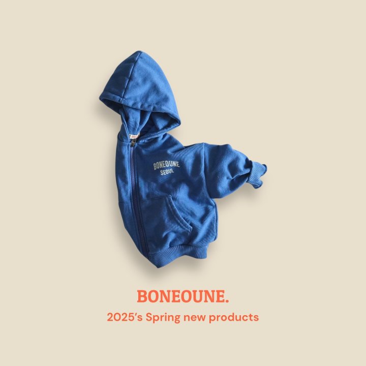 Boneoune - Korean Children Fashion - #stylishchildhood - Bone Seoul Hooded Zip-up Jacket - 5
