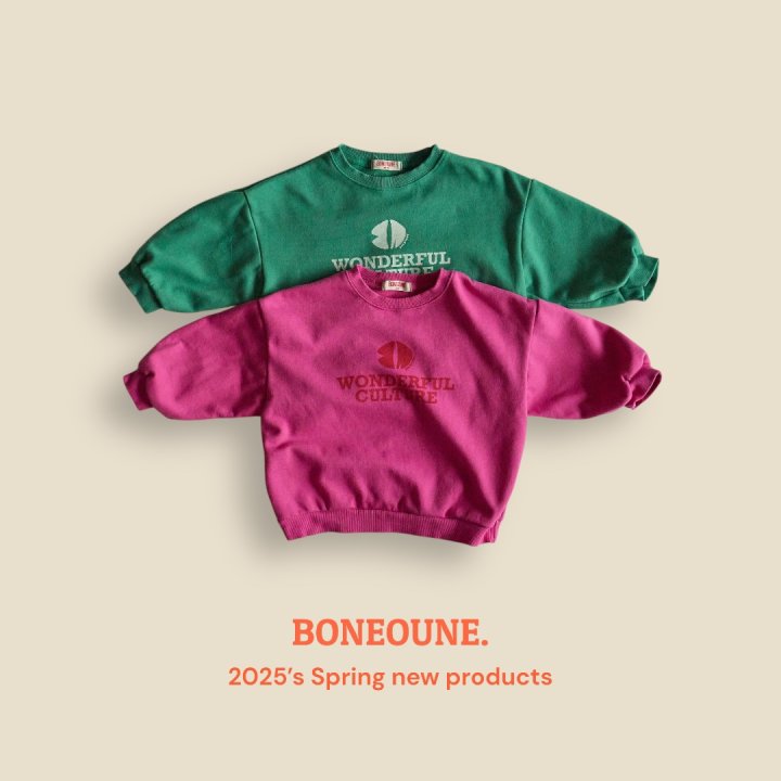Boneoune - Korean Children Fashion - #todddlerfashion - Culture Double-sided Sweatshirts
