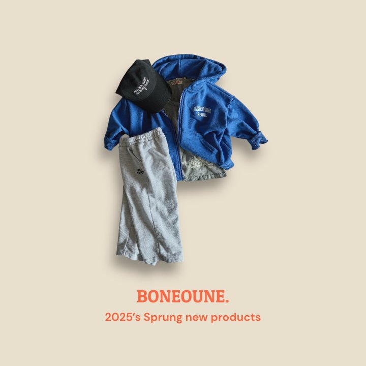 Boneoune - Korean Children Fashion - #todddlerfashion - Bone Seoul Hooded Zip-up Jacket - 3