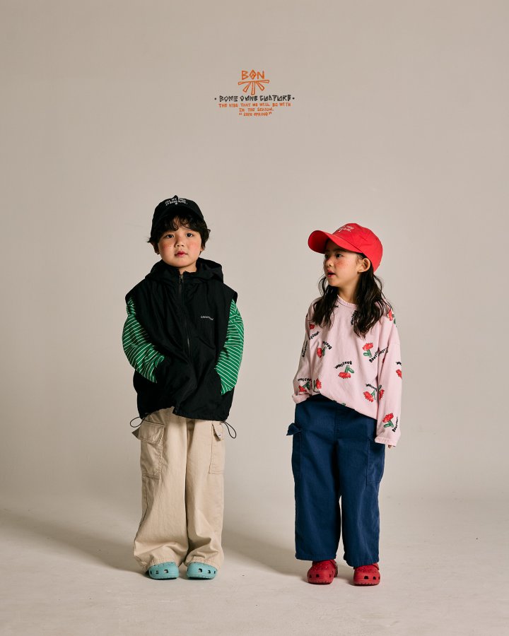 Boneoune - Korean Children Fashion - #todddlerfashion - Mona Hooded Zip-up Vest - 12