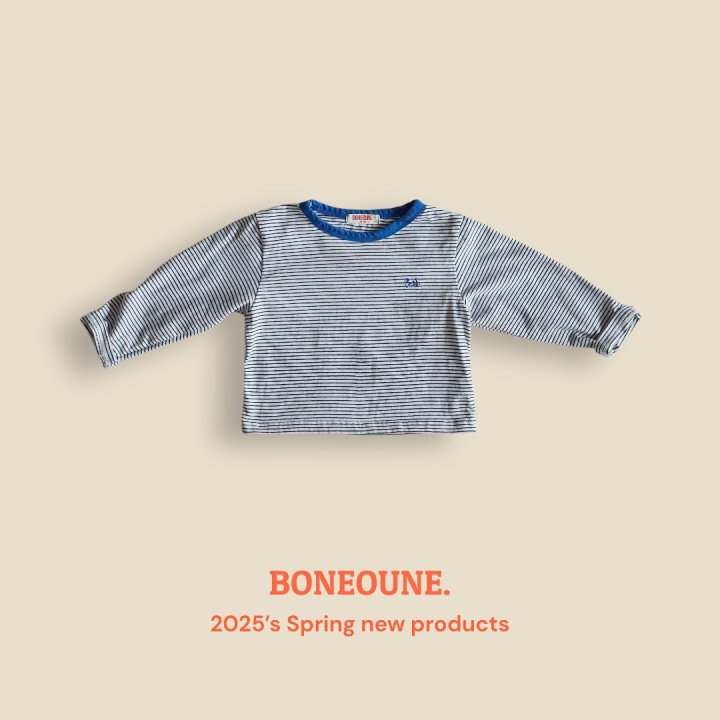 Boneoune - Korean Children Fashion - #toddlerclothing - Stripe Crop Tee - 7