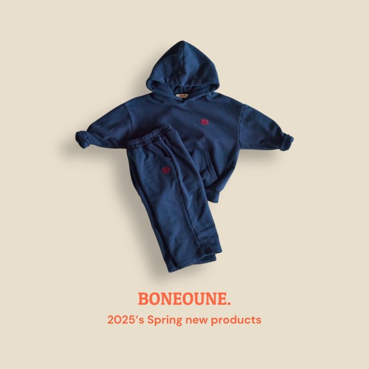 Boneoune - Korean Children Fashion - #toddlerclothing - Bone Logo Hoodie - 10