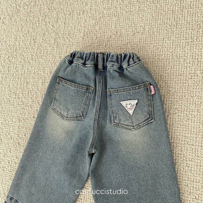 Cantucci Studio - Korean Children Fashion - #childofig - World Con Denim Pants - 5